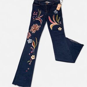 Mandalay beaded flared jeans